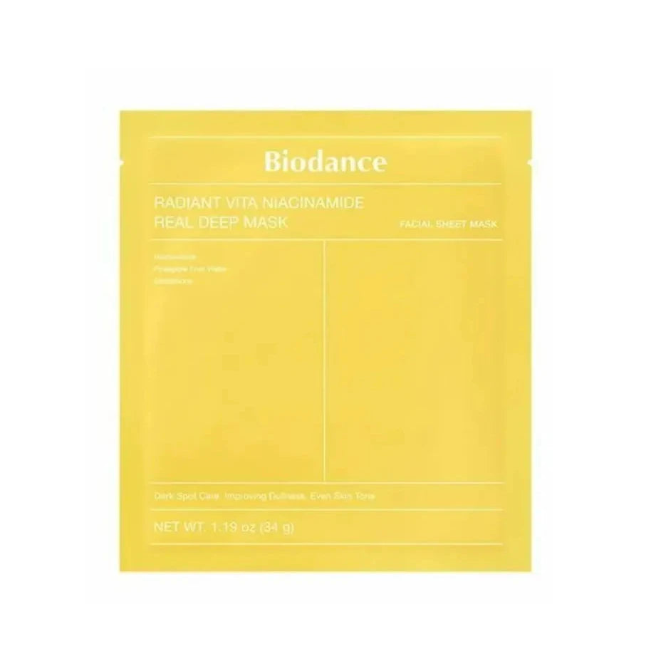 BIODANCE Radiant Vita Niacinamide Real Deep Mask – 4 Sheets