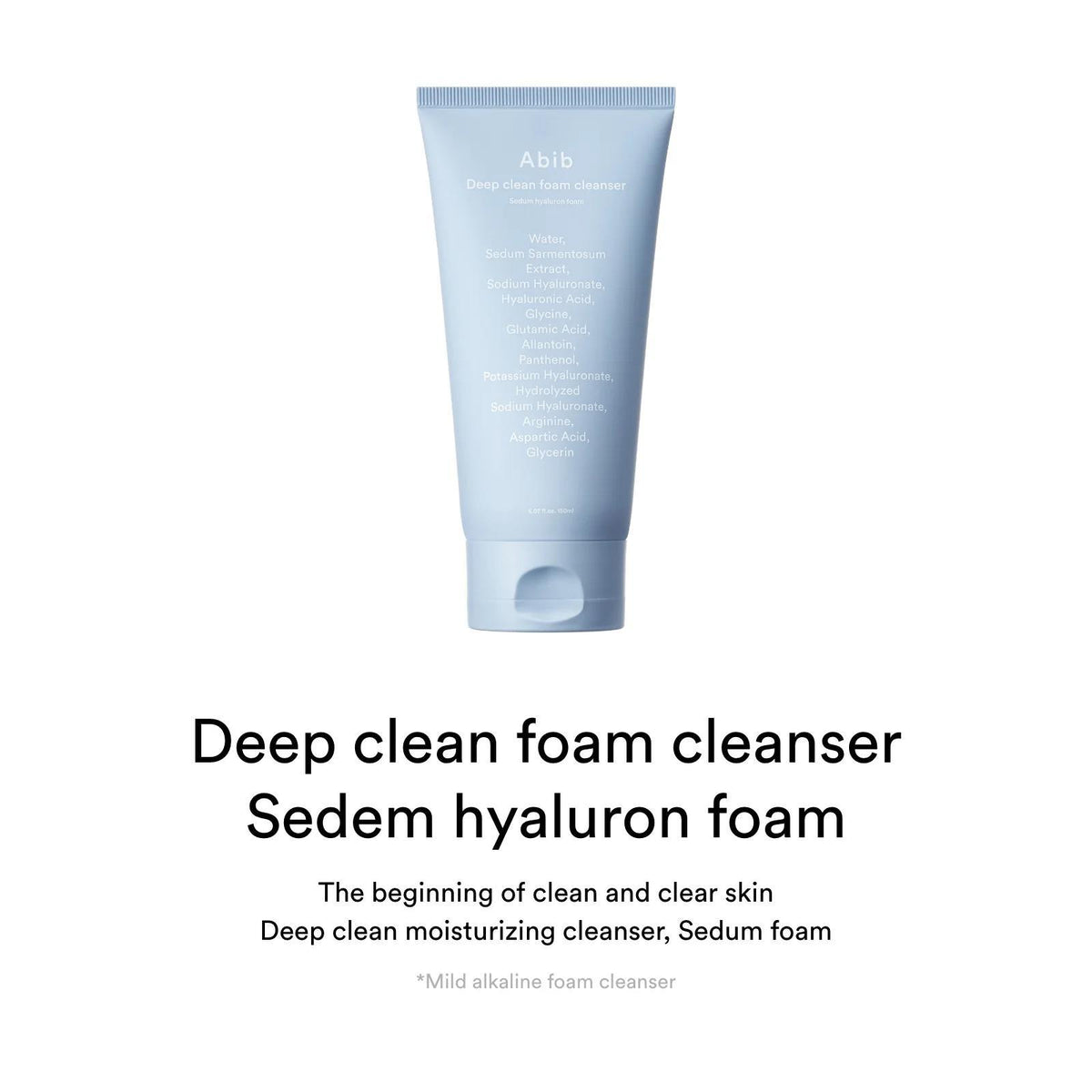 ABIB Deep Clean Foam Cleanser Sedum Hyaluron Foam – 150 ml