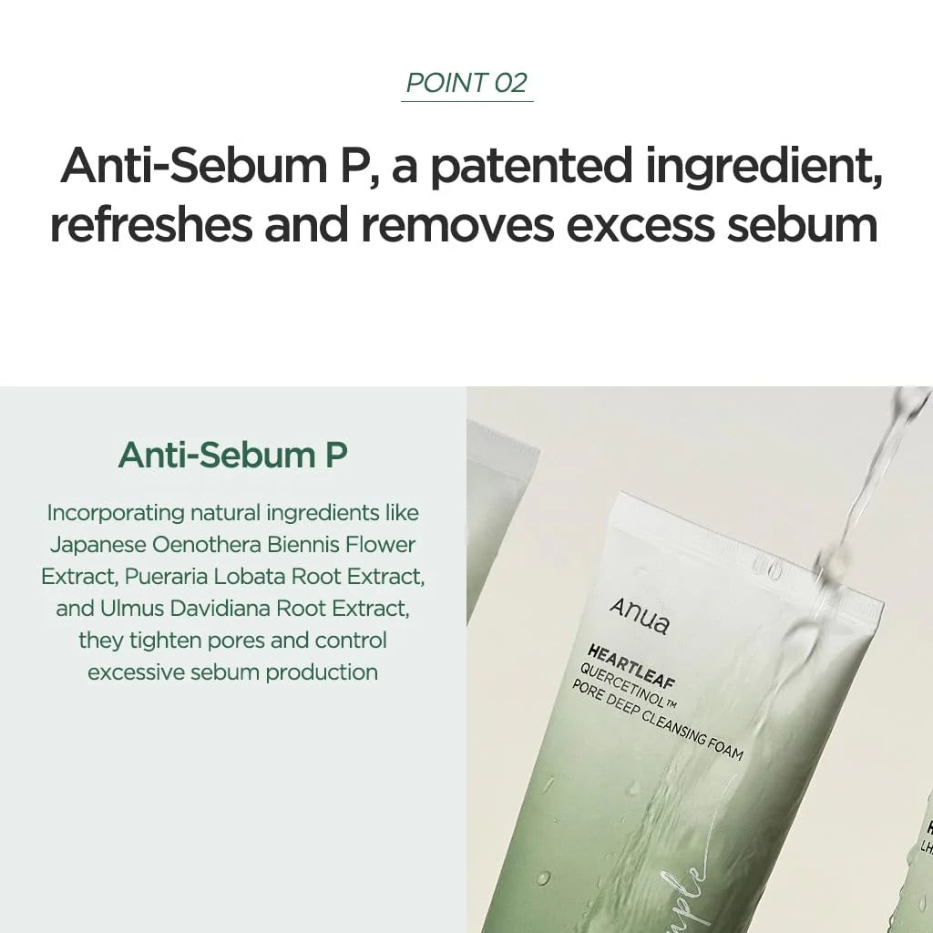 ANUA Heartleaf Quercetinol™ Pore Deep Cleansing Foam
