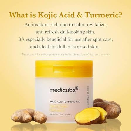 Medicube – Kojic Acid Turmeric Pad (70 pads / 160ml)