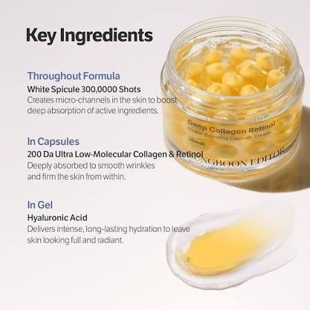 Sungboon Editor - Deep Collagen Retinol Power Boosting Spicule Capsule Cream
