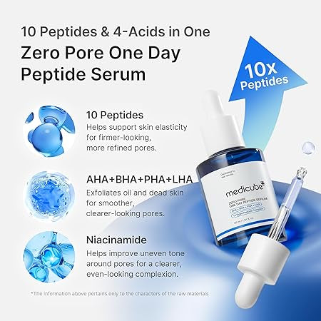 Medicube Zero Pore One Day Peptide Serum 30ml