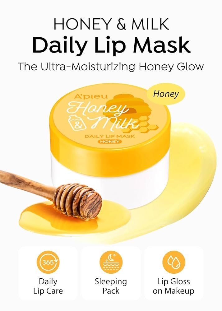 A’pieu Honey & Milk Daily Lip Mask – Honey