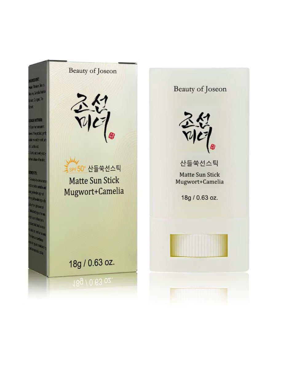Two boxes of Beauty of Joseon Matte Sun Stick on a white background
