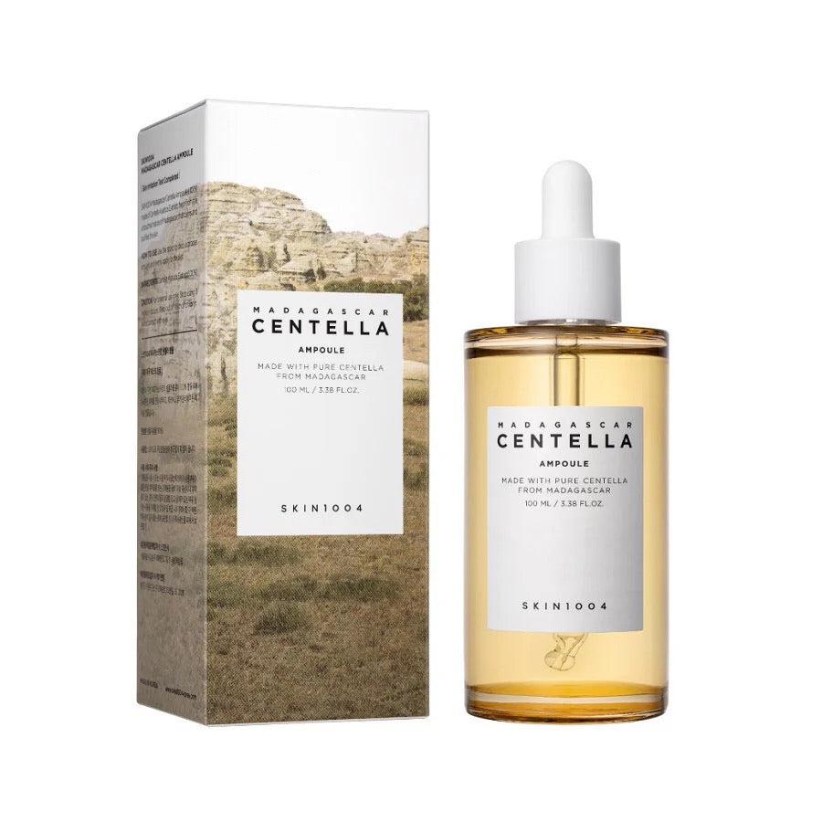 SKIN1004 Madagascar Centella Ampoule bottle and packaging on a white background