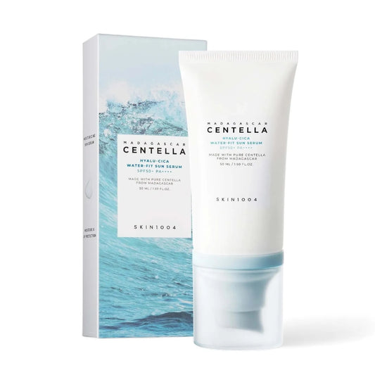 SKIN104 Madagascan Centella product packaging and tube on a white background