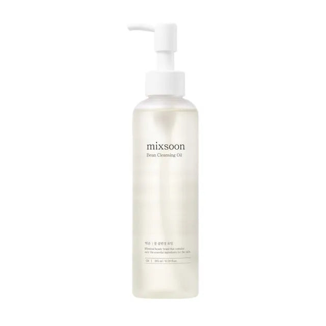 Bottle of mixsoon skin cleansing oil on a white background