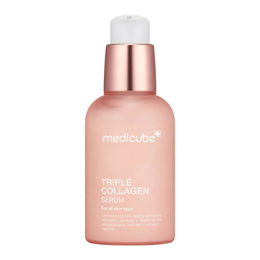 Medicube Triple Collagen Serum bottle on a white background