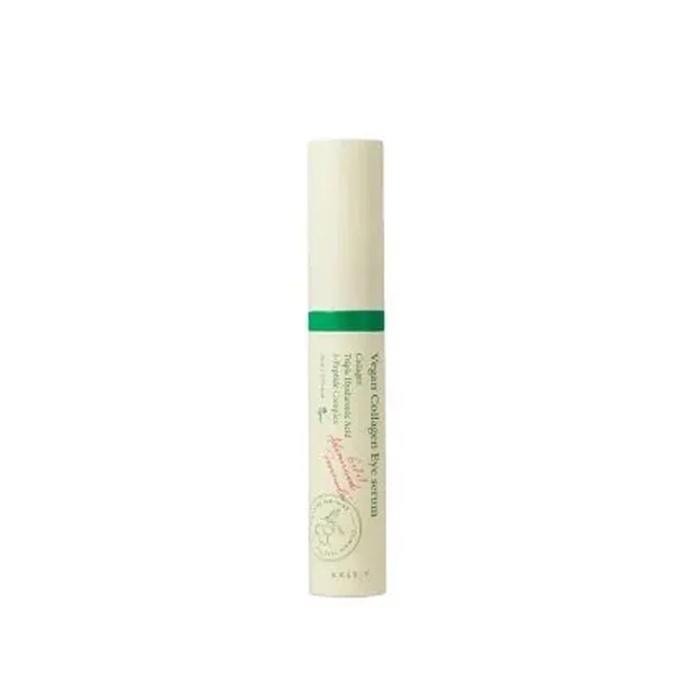White cylindrical container with green cap on a white background