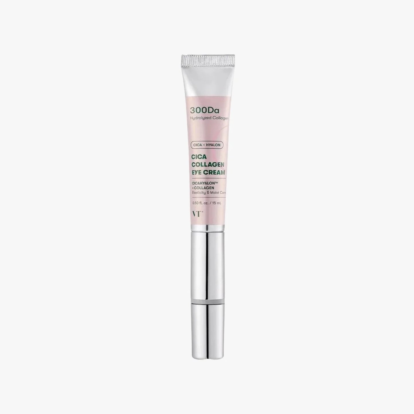 Tube of eye cream with visible branding on a white background