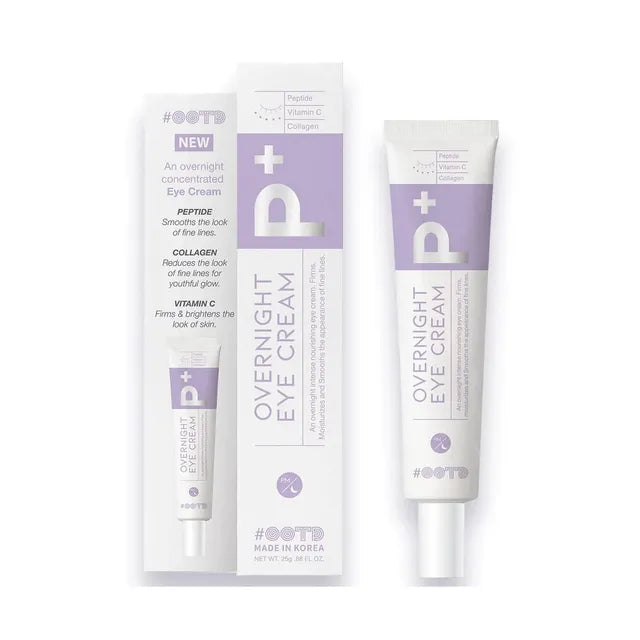 Two tubes of P+ Overnight Eye Cream on a white background