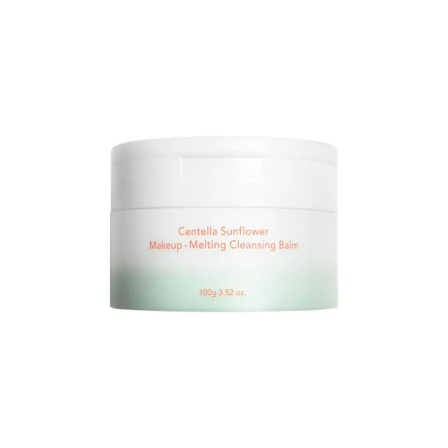 Makeup Melting Cleansing Balm container with text on a white background