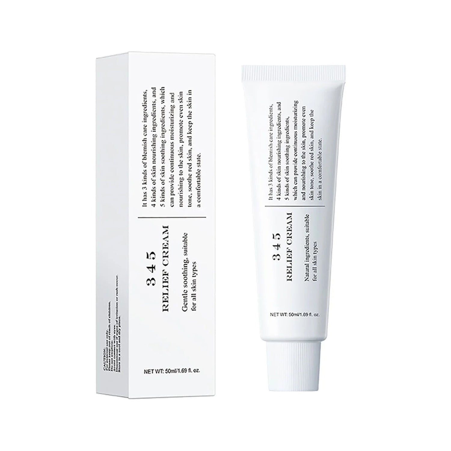 3.45 Relief Cream packaging on a white background