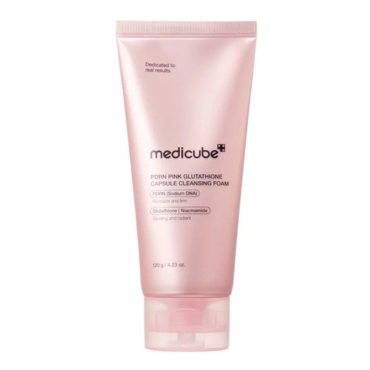 MEDICUBE PDRN Pink Glutathione Capsule Foam Cleanser – 120 g