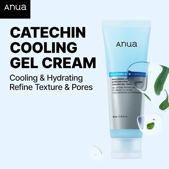 ANUA Hyaluronic Acid Catechin Pore Smoothing Cooling Gel Cream – 80 ml