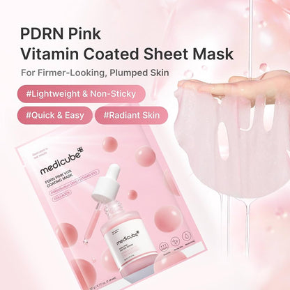 MEDICUBE PDRN Pink Vita Coating Mask (10 mask)
