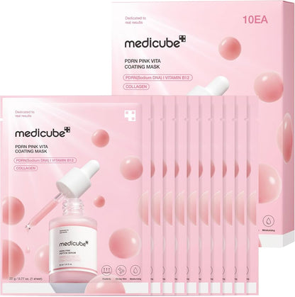 MEDICUBE PDRN Pink Vita Coating Mask (10 mask)