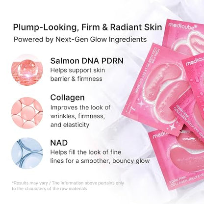 MEDICUBE PDRN Pink Collagen Jelly Eye Mask – 50 Pouches