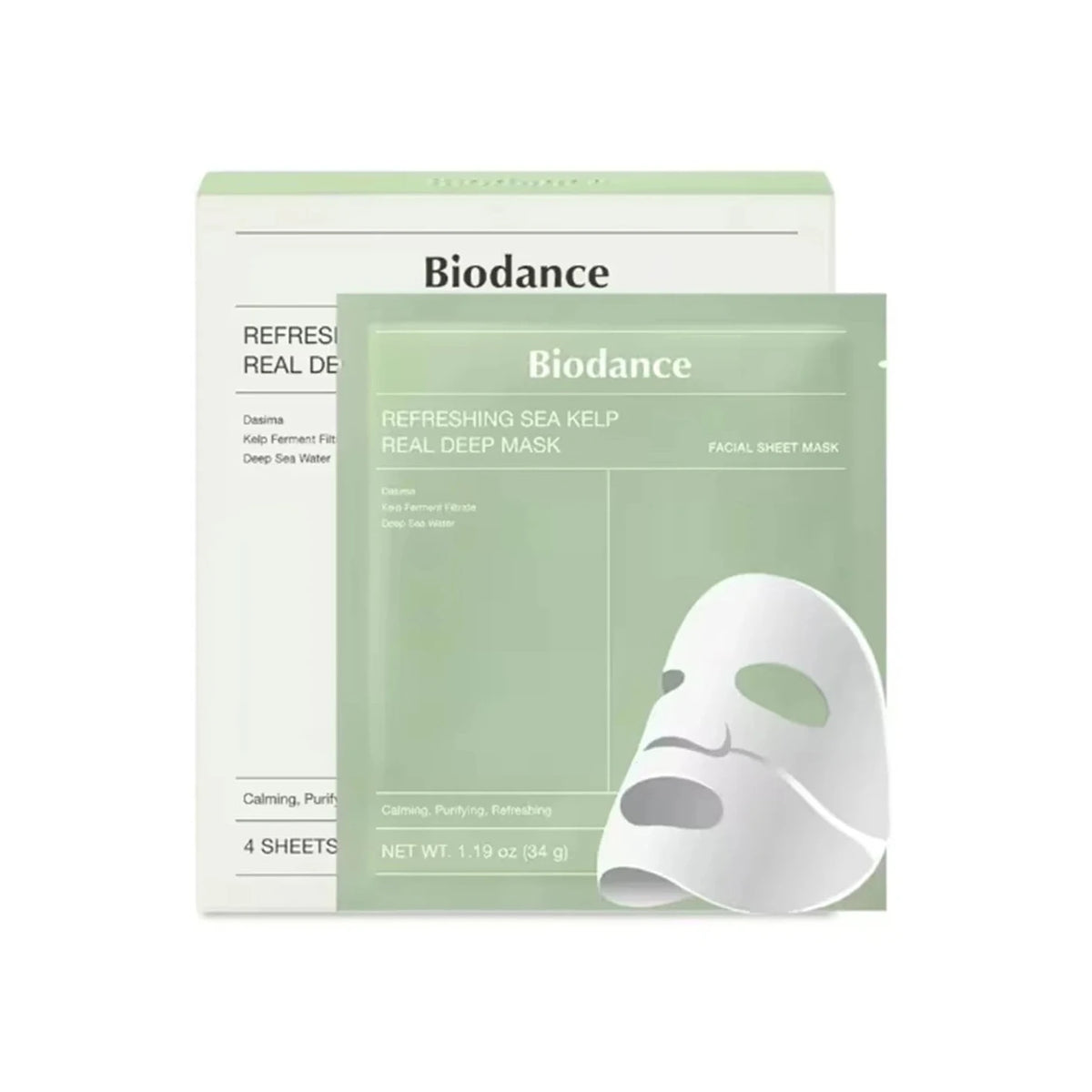BIODANCE Refreshing Sea Kelp Real Deep Mask – 4 Sheets