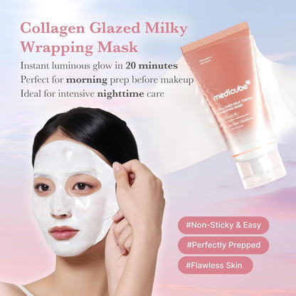 MEDICUBE Collagen Milk Toning Wrapping Mask – 75 ml