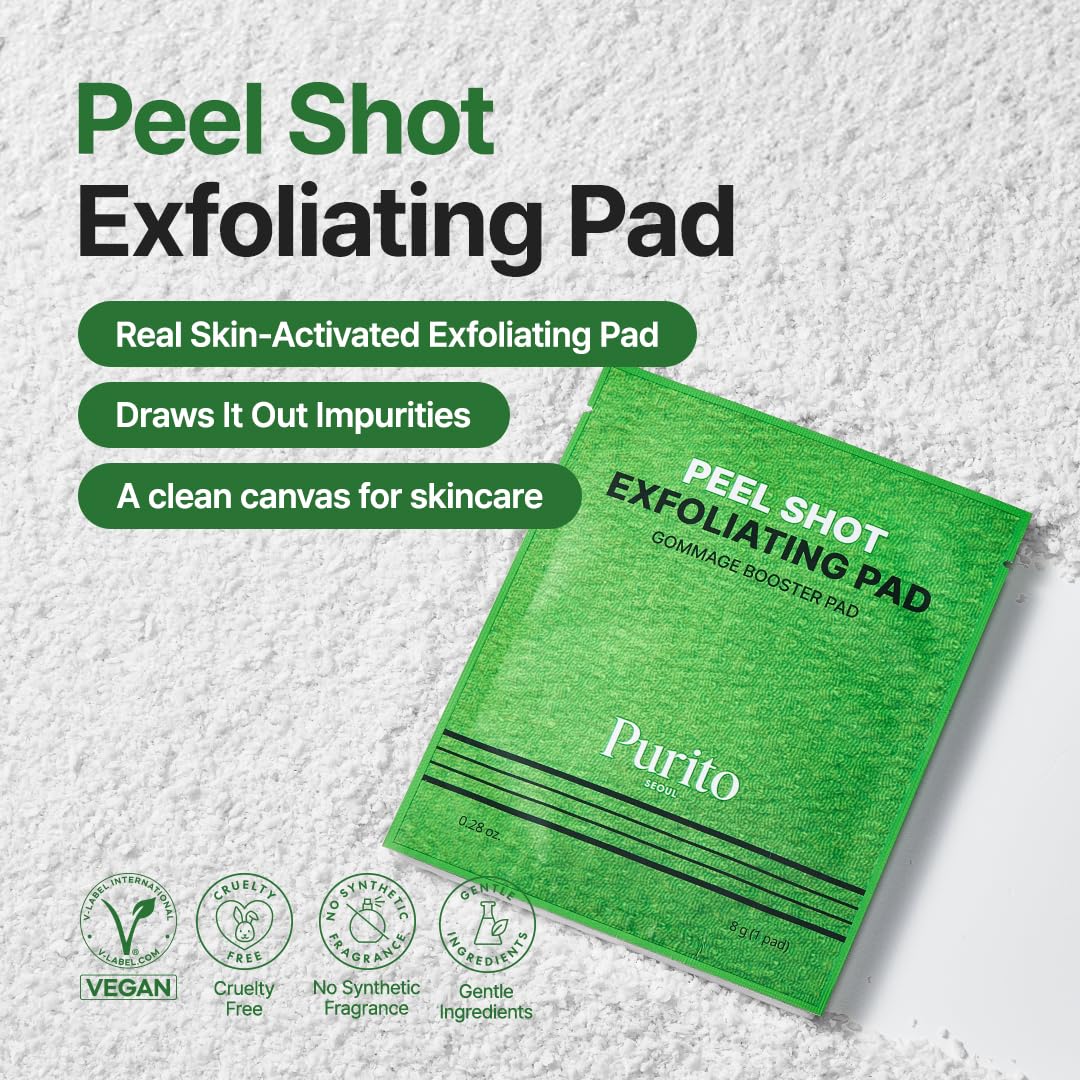 PURITO SEOUL Peel Shot Exfoliating Pad - 8 Pads