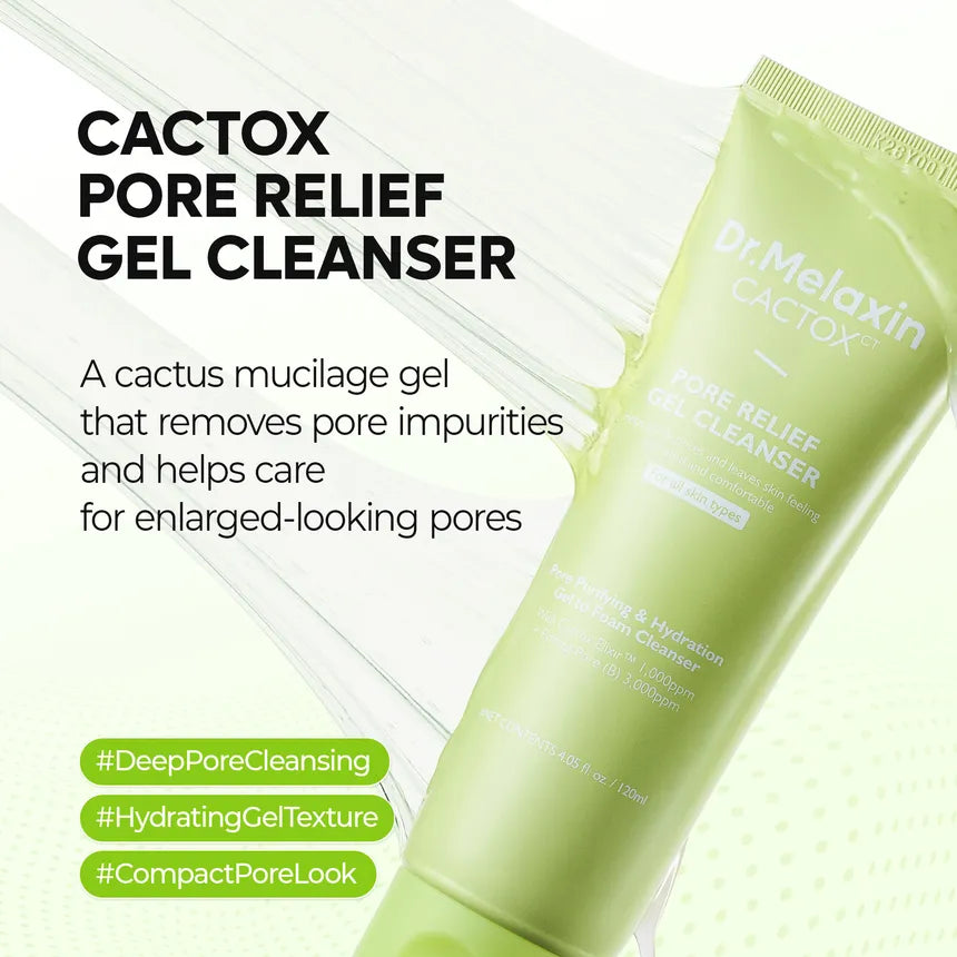 Dr.Melaxin CACTOX Pore Relief Gel Cleanser 120ml