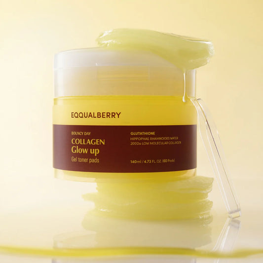 Eqqualberry Collagen Glow Up Gel Toner Pad