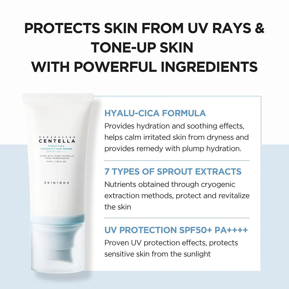 Skin1004 – Madagascar Centella Hyalu-Cica Water-Fit Sun Serum SPF50+ PA++++