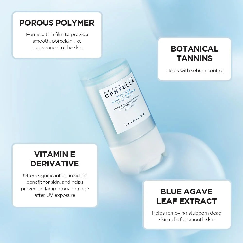 SKIN1004 – Madagascar Centella Hyalu-Cica Silky-Fit Sun Stick SPF50+ PA++++ (20g)