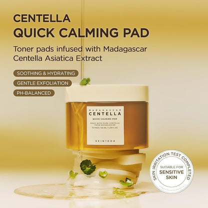 SKIN1004 – Madagascar Centella Quick Calming Pad (70 Pads)