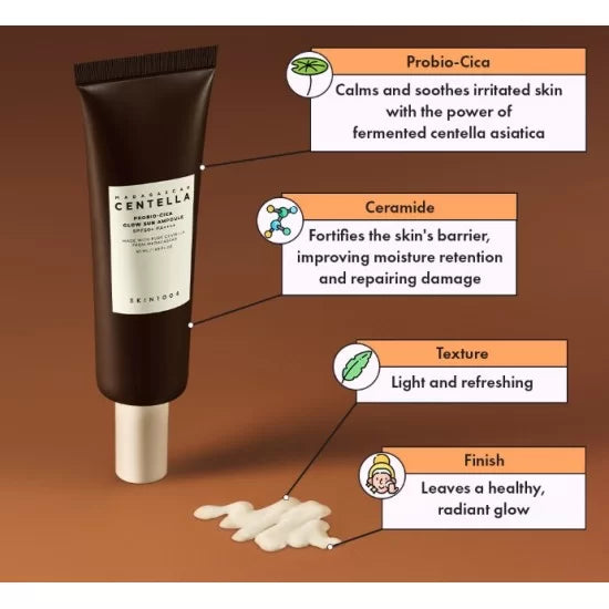 SKIN1004 – Madagascar Centella Probio-Cica Glow Sun Ampoule SPF50+ PA++++ (50ml)