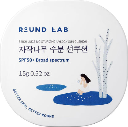 Round Lab Birch Juice Moisturizing UV Lock Sun Cushion SPF 50+