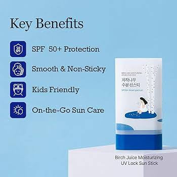 Round Lab Birch Juice Moisturizing UV Lock Sun Stick SPF 50+ Broad Spectrum