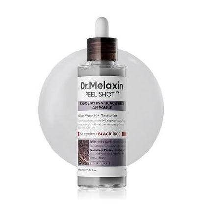 Dr. Melaxin Peel Shot Exfoliating Black Rice Ampoule (80 ml)