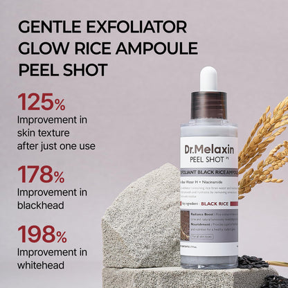 Dr. Melaxin Peel Shot Exfoliating Black Rice Ampoule (80 ml)