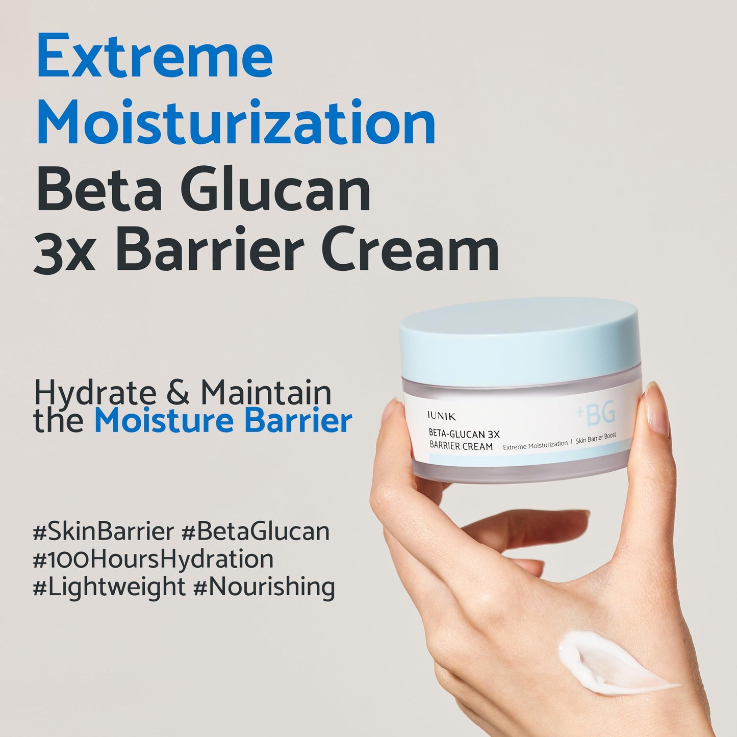 iUNIK Beta-Glucan 3X Barrier Cream 50ml