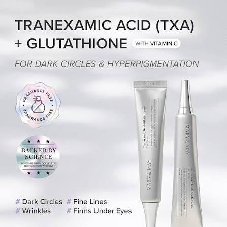 MARY & MAY - Tranexamic Acid + Glutathione Eye Cream Set (30G+12G)