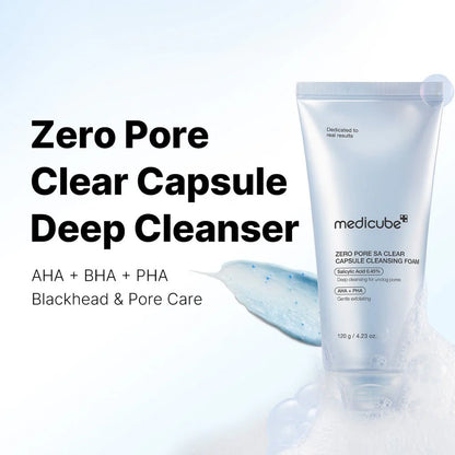 Medicube - Zero Pore Clearing Capsule Cleansing Foam (120ml)