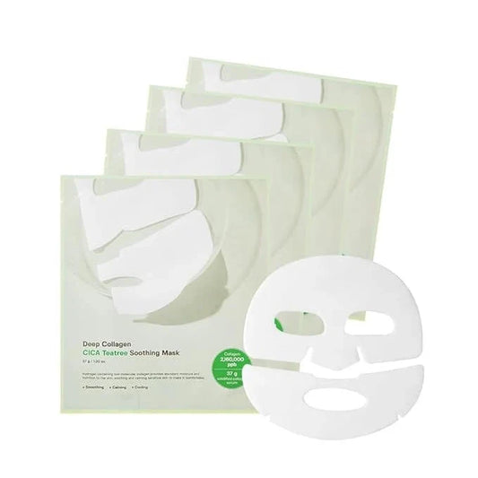 Sungboon Editor - Deep Collagen Cica Teatree Soothing Mask (4 hojas)