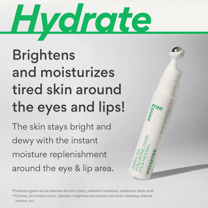 Innisfree — Green Tea Hyaluronic Glow Eye & Face Ball