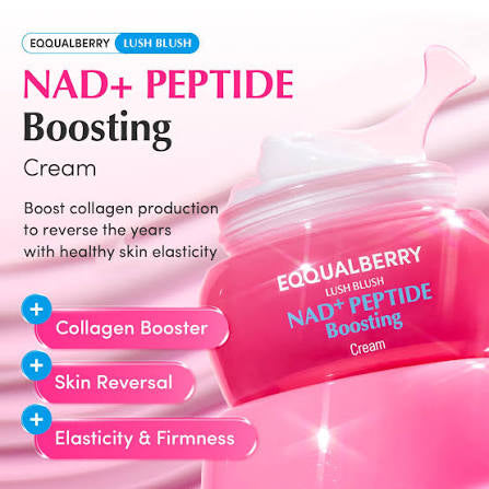 EQQUALBERRY Lush Blush NAD+ Peptide Boosting Cream