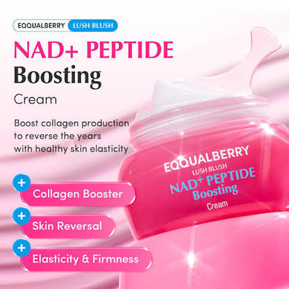 EQQUALBERRY Lush Blush NAD+ Peptide Boosting Cream