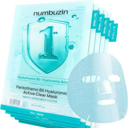 Numbuzin No.1 Pantothenic B5 Hyaluronic Active Clear Mask