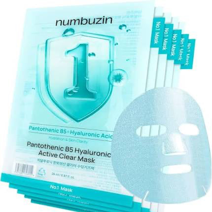 Numbuzin No.1 Pantothenic B5 Hyaluronic Active Clear Mask