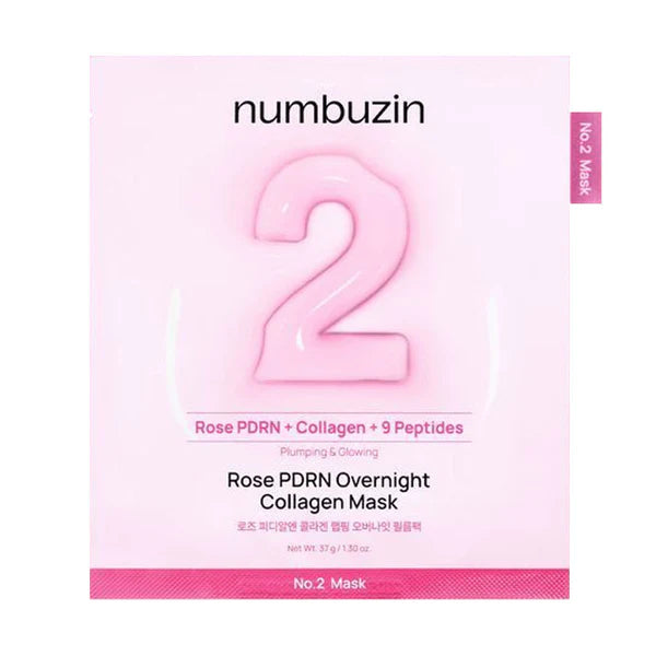 Numbuzin No.2 Rose PDRN Overnight Collagen Mask