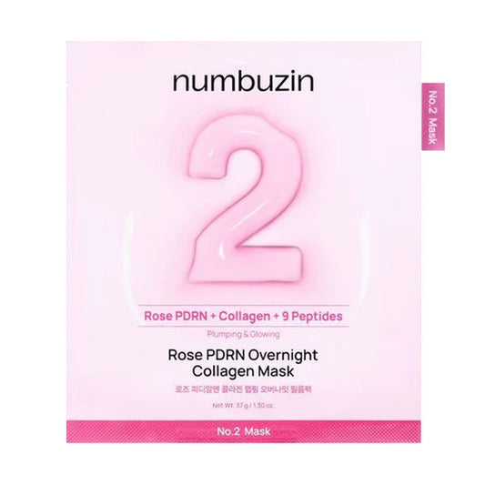Numbuzin No.2 Rose PDRN Overnight Collagen (1 Mask)
