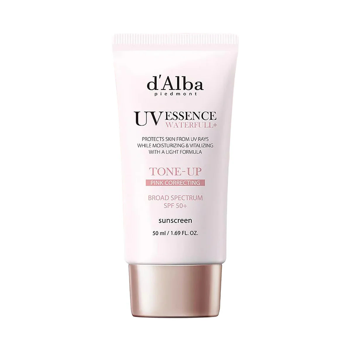 d’Alba UV Essence Waterfull+ Tone-Up Pink Correcting SPF50+