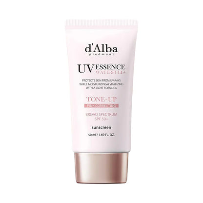 d’Alba UV Essence Waterfull+ Tone-Up Pink Correcting SPF50+