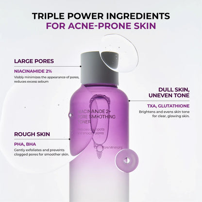 Jumiso Niacinamide 2+ Pore Smoothing Toner 205ml