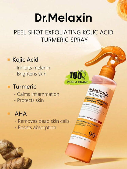 Dr. Melaxin Peel Shot PS Exfoliating Kojic Acid Turmeric Spray 200ml
